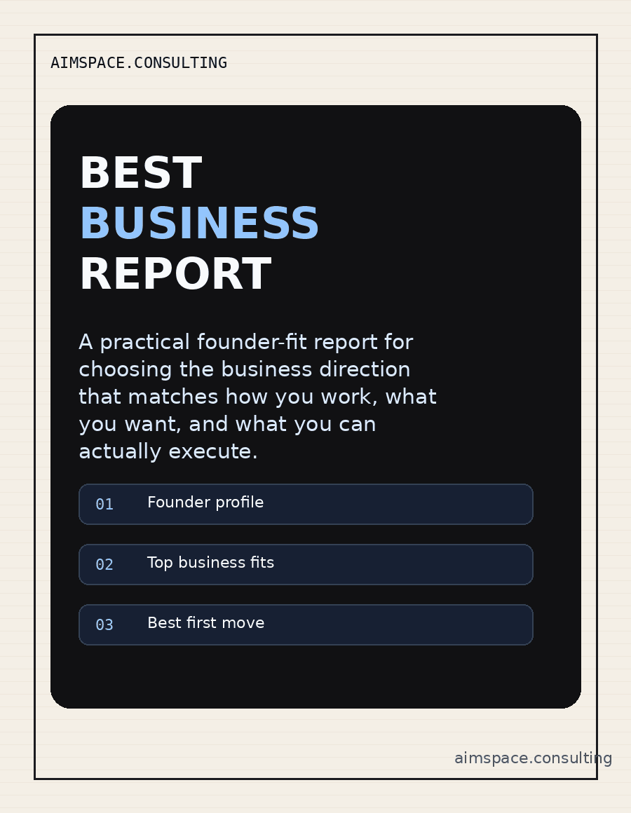 Best Business Report preview
