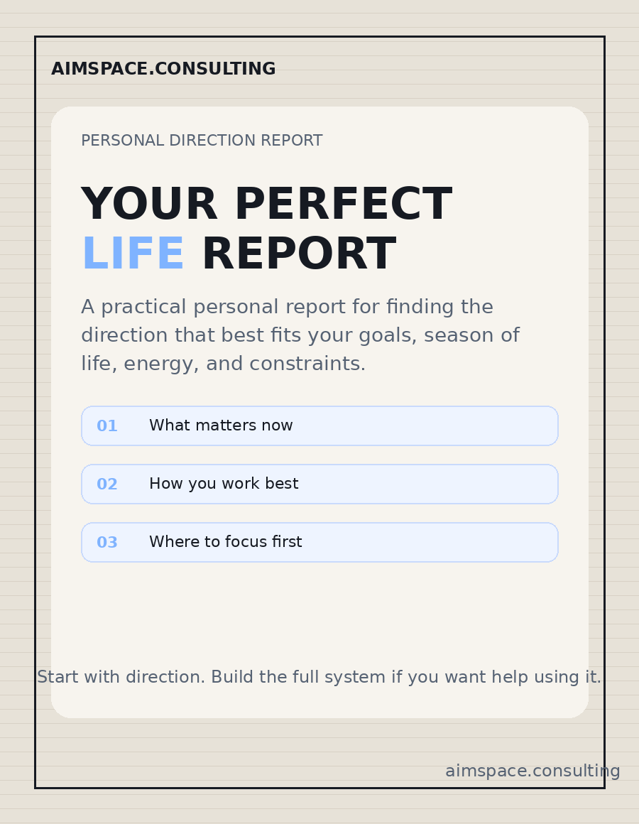Your Perfect Life Report preview